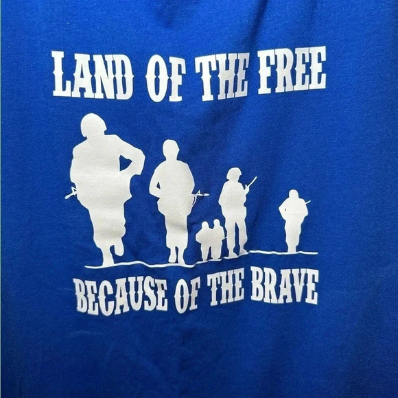 Next level apparel blue land of the free tank NWOT - Picture 3 of 5